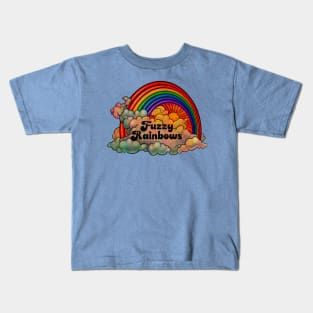 Fuzzy Rainbows Kids T-Shirt